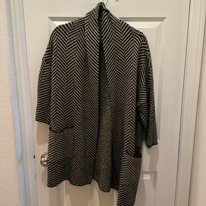 Anthropologie chevron jacket sweater